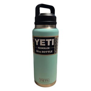 YETI RAMBLER 36 oz INSULATED BOTTLE WITH CHUG CAP SEAFOAM GREEN NWT FREE S/H